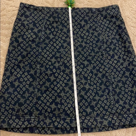 Free People Blue & Green Modern Femme Skirt 4 - Picture 8 of 9